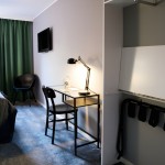 Hotellrum med skrivbord